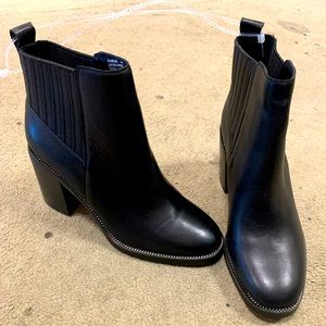 Leather booties